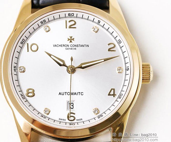 江詩丹頓 Vacheron Constantin LS精品 2018最新火爆款 全自動8215機芯 牛皮錶帶 藍寶石防刮花玻璃 深度防水 男士腕表  wssb4060